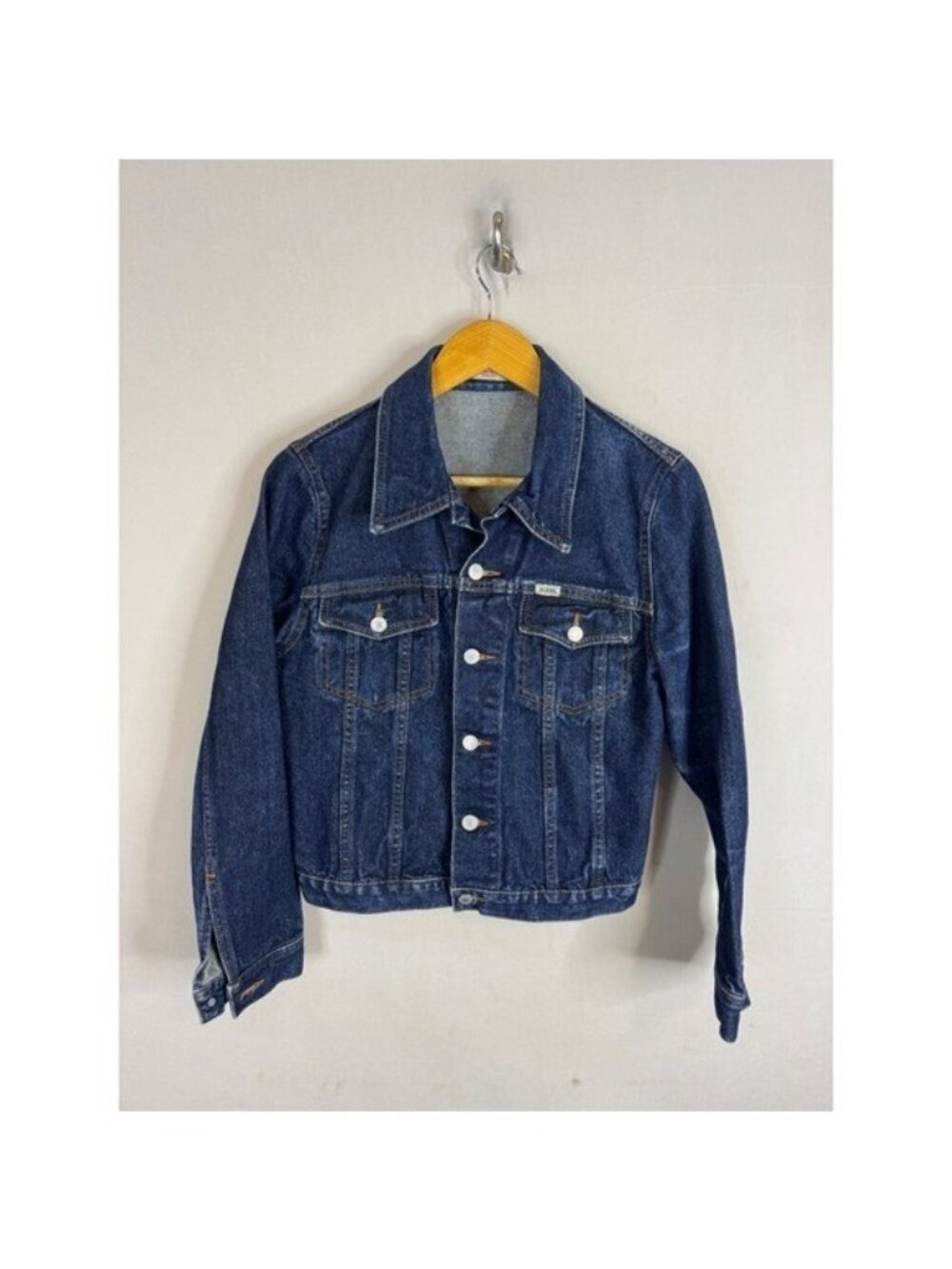 Vintage 90s Guess Jeans Denim Jacket Dark Wash Made in Canada 790008 Medium